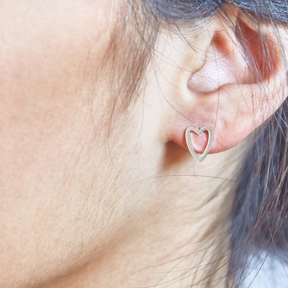 Heart-Shaped Studs - Picture 2 of 2